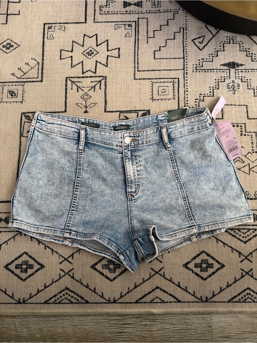 NWT Wild Fable high waisted acid wash denim shorts